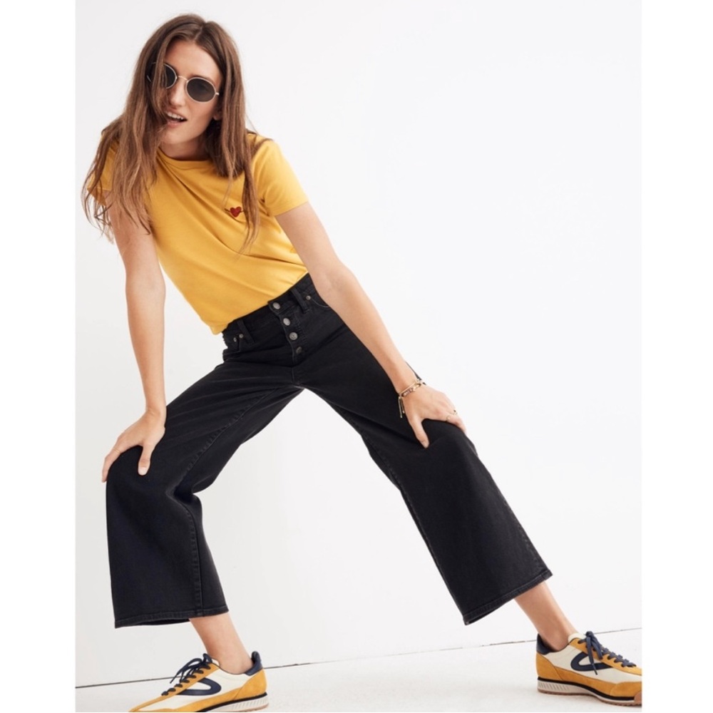 Madewell Black Flare & Wide Leg Jeans